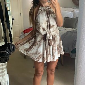 Brown Tie dye romper